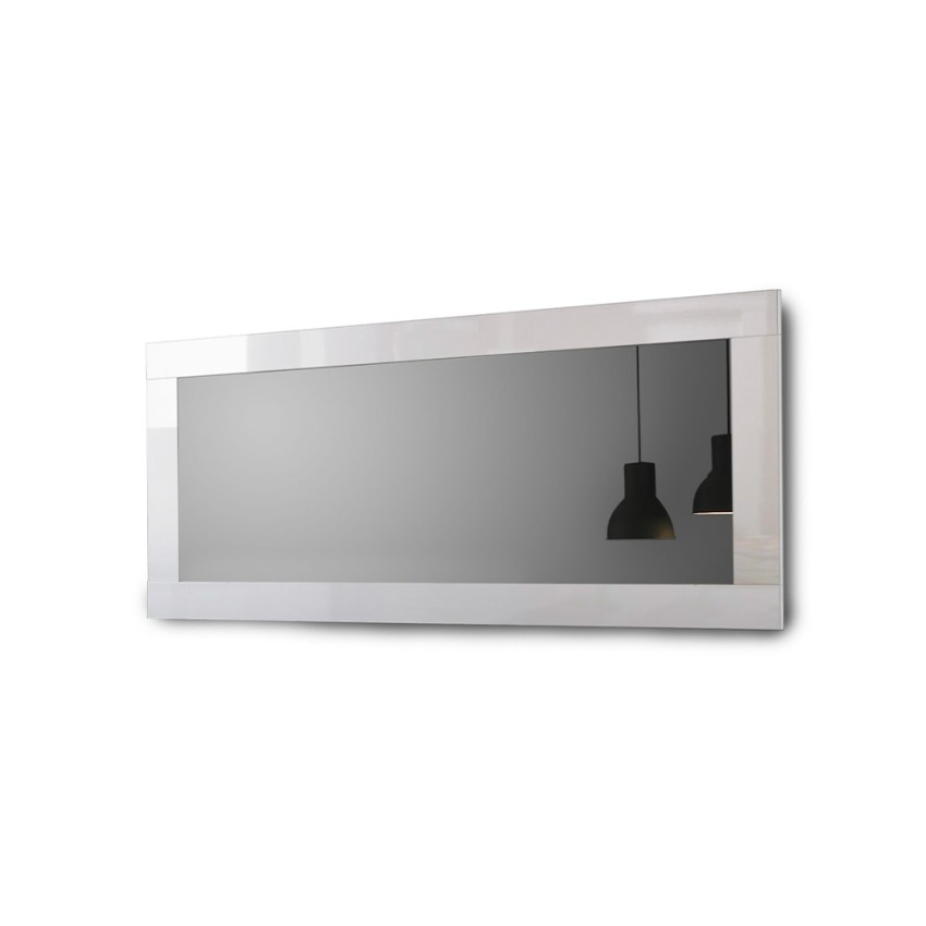Witte Glanzende Spiegel 75x170cm voor Hal of Woonkamer Miro Amalfi Aanbieding