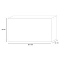 Houten dressoir met 2 deuren en 3 lades 210cm Land L Kortingen