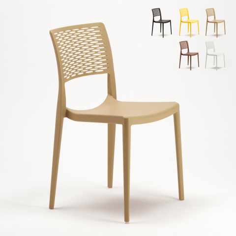 Voorraad 20 Polypropyleen stoelen voor cafè Hotel Restaurant Cross Aanbieding