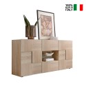 Moderne houten woonkamer dressoir met 2 deuren en 2 lades Dama Sm Verkoop