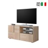 Houten TV-meubel eiken 121cm met deur en lade Petite Sm Dama Verkoop