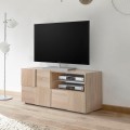Houten TV-meubel eiken 121cm met deur en lade Petite Sm Dama Aanbieding