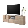 TV-meubel 2 deuren lade hout geblokt design Tecum Sm Dama Aanbod