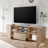 TV-meubel 2 deuren lade hout geblokt design Tecum Sm Dama Kortingen