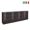 Moderne design dressoir 241cm 4 deuren glanzend grijs Prisma Rt XL Verkoop