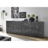 Moderne design dressoir 241cm 4 deuren glanzend grijs Prisma Rt XL Catalogus