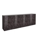 Moderne design dressoir 241cm 4 deuren glanzend grijs Prisma Rt XL Aanbod
