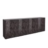 Moderne design dressoir 241cm 4 deuren glanzend grijs Prisma Rt XL Aanbod