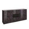 Moderne kast 2 deuren 2 laden hoogglans grijs 181cm Prisma Rt M Verkoop