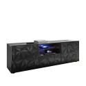 Moderne grijze tv-meubel met 2 deuren en 1 lade Alis Rt Prisma Aanbod