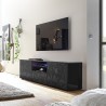 Moderne grijze tv-meubel met 2 deuren en 1 lade Alis Rt Prisma Aanbieding
