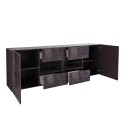 Moderne dressoir met 2 deuren en 4 lades in glanzend grijs, 241 cm Prisma Rt L Catalogus