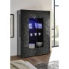 Moderne vitrinekast grijs hoogglans 2 deuren 121x166cm Ego Rt Catalogus