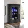 Vitrine woonkamer 2 deuren glanzend grijs modern design 121x166cm Ego Rt Catalogus