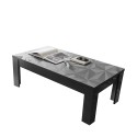 Moderne lage salontafel 65x122cm grijs glanzend Lanz Prisma Korting