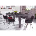 Uitbreidbare eettafel 90x137-185cm in glanzend grijs Plus Prisma Catalogus