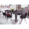 Uitbreidbare eettafel 90x137-185cm in glanzend grijs Plus Prisma Catalogus