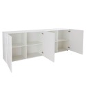 Moderne buffetkast 4 deuren hoogglans wit 241cm Prisma Wh XL Catalogus