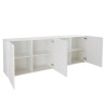 Moderne buffetkast 4 deuren hoogglans wit 241cm Prisma Wh XL Catalogus