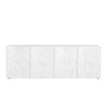 Moderne buffetkast 4 deuren hoogglans wit 241cm Prisma Wh XL Kortingen