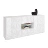 Dressoir 2 deuren 2 laden 181cm modern hoogglans wit Prisma Wh M Kortingen