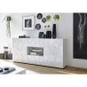 Dressoir 2 deuren 2 laden 181cm modern hoogglans wit Prisma Wh M Karakteristieken