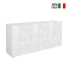 Witte glanzende dressoir Prisma Wh S met 3 deuren voor woonkamer of keuken Verkoop