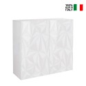 Moderne woonkamer dressoir 2-deurs hoogglans wit Prisma Tet Wh Verkoop