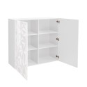 Moderne woonkamer dressoir 2-deurs hoogglans wit Prisma Tet Wh Korting