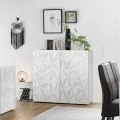 Moderne woonkamer dressoir 2-deurs hoogglans wit Prisma Tet Wh Aanbieding