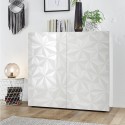 Dressoir woonkamer dressoir 2 deuren modern glanzend wit Prisma Tet Wh Kortingen