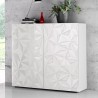 Moderne woonkamer dressoir 2-deurs hoogglans wit Prisma Tet Wh Voorraad