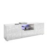 Moderne witte hoogglans TV-meubel met 2 deuren en 1 lade Alis Wh Prisma Aanbod