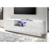 Moderne witte hoogglans TV-meubel met 2 deuren en 1 lade Alis Wh Prisma Korting
