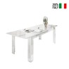 Uitschuifbare eettafel wit glans 90x137-185cm Most Prisma Verkoop
