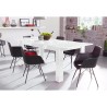 Uitschuifbare eettafel wit glans 90x137-185cm Most Prisma Catalogus