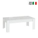 Witte Glanzende Salontafel 65x122cm Reef Prisma Verkoop