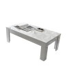 Witte Glanzende Salontafel 65x122cm Reef Prisma Voorraad