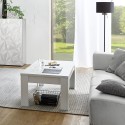 Witte Glanzende Salontafel 65x122cm Reef Prisma Aanbieding