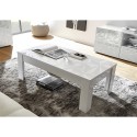 Witte Glanzende Salontafel 65x122cm Reef Prisma Model