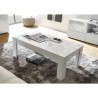 Witte Glanzende Salontafel 65x122cm Reef Prisma Model