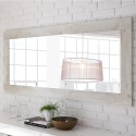 Wandspiegel woonkamer met witte houten lijst 75x170cm Self Urbino Aanbieding