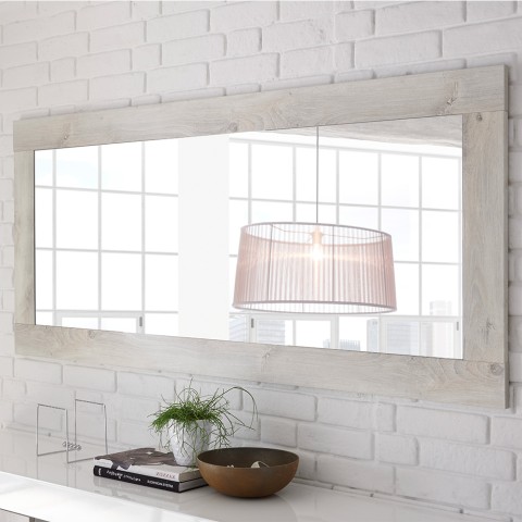 Wandspiegel woonkamer met witte houten lijst 75x170cm Self Urbino Aanbieding