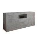 Moderne woonkamer dressoir 2 deuren 2 lades grijs beton Urbino Ct L Aanbod