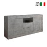 Moderne woonkamer dressoir 2 deuren 2 lades grijs beton Urbino Ct L Verkoop