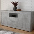 Moderne woonkamer dressoir 2 deuren 2 lades grijs beton Urbino Ct L Aanbieding