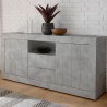Moderne woonkamer dressoir 2 deuren 2 lades grijs beton Urbino Ct L Aanbieding