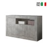 Grijze betonnen dressoir Urbino Ct M met 3 deuren Verkoop