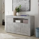 Grijze betonnen dressoir Urbino Ct M met 3 deuren Aanbieding