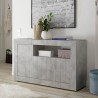Grijze betonnen dressoir Urbino Ct M met 3 deuren Aanbieding